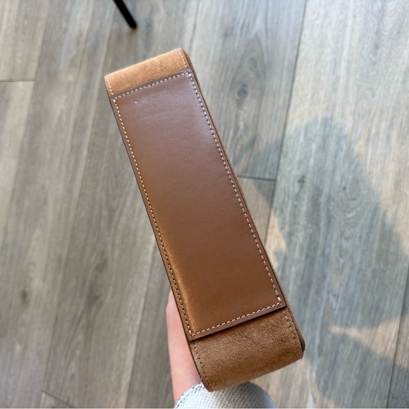 Coach Eliza Shoulder Bag Tan Leather Suede - Picture 11 of 15